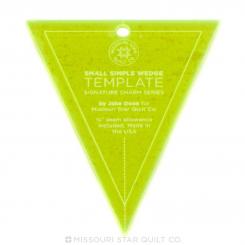 Small Simple Wedge Template for 5" Squares 