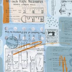 Bluish Stitched Up Fresh Air Meterware