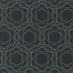 Shimmer Circles Ebony Meterware