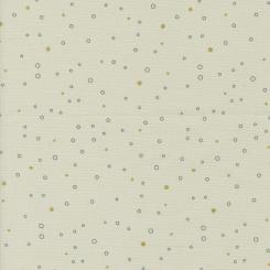 Shimmer Snowing Dots Ecru Metallic Meterware