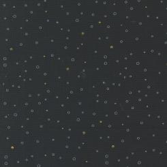 Shimmer Snowing Dots Ebony Metallic Meterware