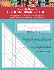 Fast2cut Bonnie K. Hunter's Essential Triangle Tool 