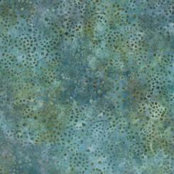 Green/Blue Mosaic Batik Meterware