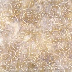 Pointilist Scroll Tan Batik Meterware