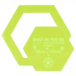 Quilt As You Go 2 1/2" Hexagon Template 