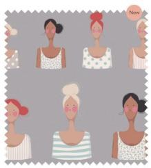 Tilda Basics Me and My Friend - Slate Panel