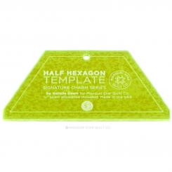 Small Half Hexagon Template for 5" Charm Packs & 2.5" Jelly Rolls 
