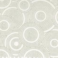 Gray/White Tone on Tone Dotted Circles 108in Wide Back 