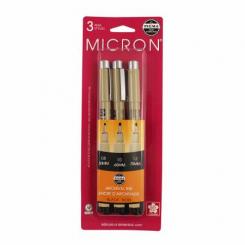 Pigma Micron 3 Piece Set - Black 