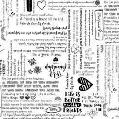 Friendship White Backing Meterware