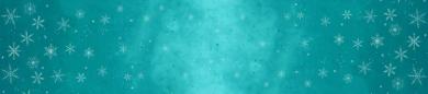 Ombre Flurries Turquoise Silver Metallic Meterware