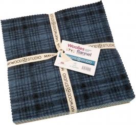 10'' Squares Woolies Flannel Stormy Seas 
