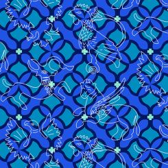 Folk River by  Alison Glass 