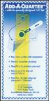 Add-A-Quarter 1 x 6 inch Ruler 