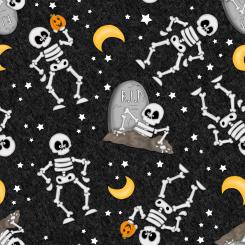 Black Skeleton Glow in the Dark Meterware