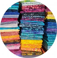 Batik-Stoffe abgewogen ab 0,25 kg 
