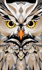 Big Owl Quilt Kit Natural 60'' x 82'' 