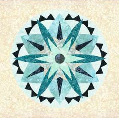 Candy Coated Snowflake 3 Quilt Kit 