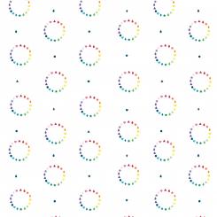 Color Wheel White Meterware 