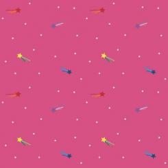 Shooting Stars Hotpink Meterware 