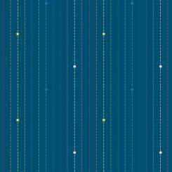 Dashing Rainbow Rainbow Blue Meterware