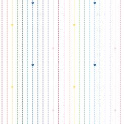 Dashing Rainbow White Meterware