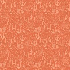 Hoist the Sails Treasure Orange Meterware