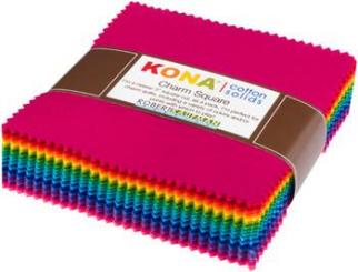 Kona® Cotton Bright Colorstory Charm Pack 