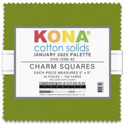 Kona® Cotton - January 2025 Palette Charm Square 