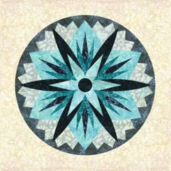 Candy Coated Snowflake 1 Quilt Kit 