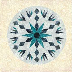 Candy Coated Snowflake 4 Quilt Kit 