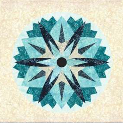 Candy Coated Snowflake 6 Quilt Kit 