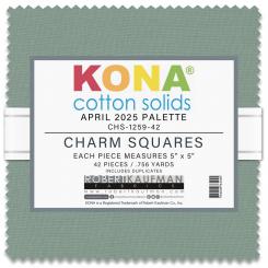 Kona® Cotton - April 2025 Palette Charm Square 