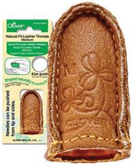 Natural Fit Leather Thimble Medium 