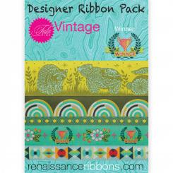 Tula Pink Vintage Winner Designer Ribbon Pack 