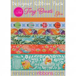 Tula Pink Tiny Beasts Glow Designer Ribbon Pack 