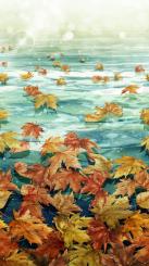 Autumn Breeze Teal Multi Ombre Meterware