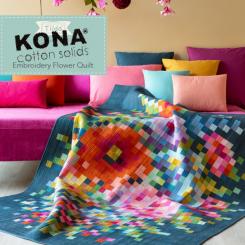 Embroidery Flower Quilt Kit 