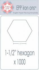 Pre Cut Iron On Hexies 1-1/2'' 