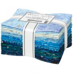Artisan Batiks Winter Sparkle Blue Fat Quarter Bundle 