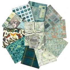 Fat Quarter | Tim Holtz Palette Teal 