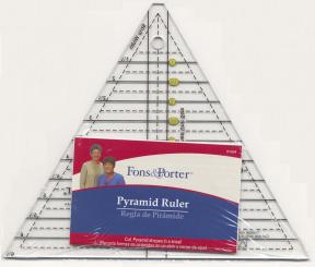 Pyramid Ruler 60° Sizes 1'' to 6'' 
