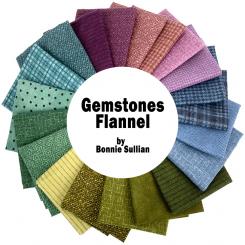 Fat Quarter Bundle Woolies Flannel Gemstones 