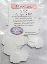 Pre Cut Iron On Hexies 1/2'' 