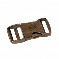 Side Release Buckle 1in Antique Brass 1pc 