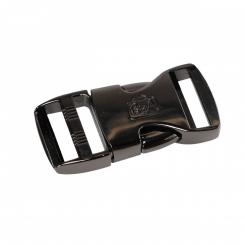 Side Release Buckle 1in Black Metal 1pc 