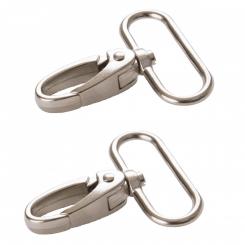 1-1/2" Stainless Steel - Swivel Snap Hook, Set of Two 
