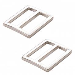 1" Stainless Steel - Slider, Widemouth, Flat, Set of Two 