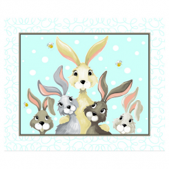 Harold the Hare 36" Play Mat Aqua Panel
