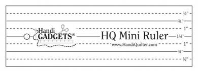 HQ Mini 2" x 6" Ruler 